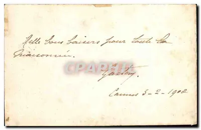 Cannes — widok portu i promenady — wydawca nieznany — Rewers
