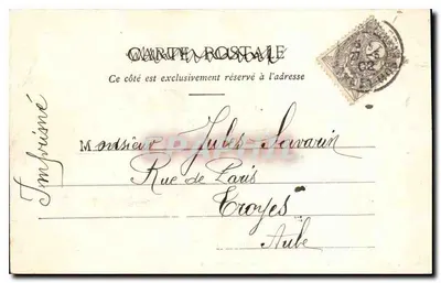 Nancy — Estátua de Robert II — Maison des Magasins Réunis, editor, Nancy — Verso