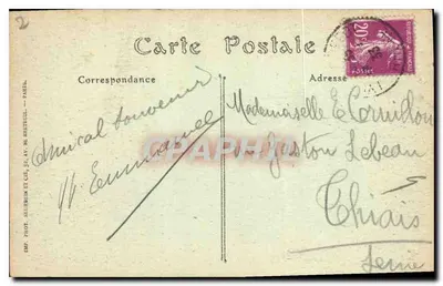 CANNES (Alpes-Maritimes) — Ogólny widok z Croix-des-Gardes — IMP. PHOT. MELIBREIN ET CIE, 52, AV. DE BRETEUIL — PARIS — Rewers
