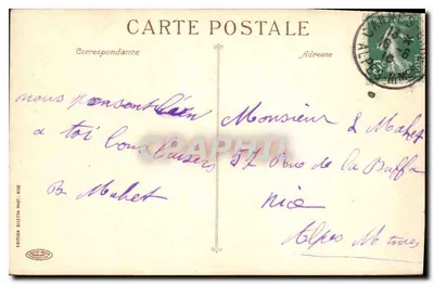 CANNES — Widok z Kalifornii — Wydawnictwo Giletta Phot. Nice, nr 413 — Rewers