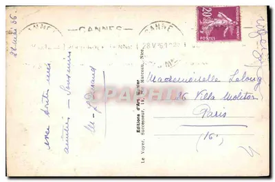 CANNES — Ogólny widok z Croisette — Foto Munier — Rewers