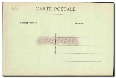 Nice — Widok z Rocher de Roba-Capeu — Wydawnictwo Rayonne Frères, Nice, nr 10 — Rewers
