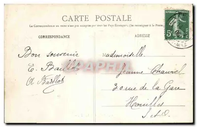 NANCY - Plac Thiers — centralna figura, budynki i drzewa — Wydawnictwa Zjednoczone, Nancy, nr 17 — Rewers