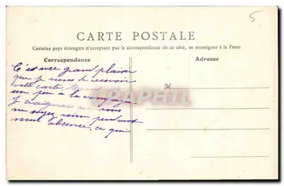 Nancy (M.-et-M.) — Pałac Rządu, Rezydencja Generała Dowodzącego 20. Korpusu Armii — B. F., PARYŻ — Rewers