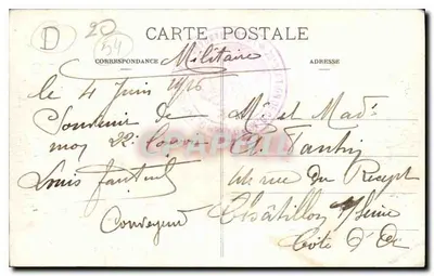 Nancy — Hémicycle Carrière i Bazylika św. Épvre — Royer et Cie, nr 46 — Rewers