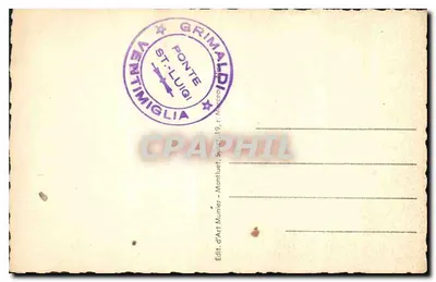 Menton — Widok z Garavan — Wyd. Sztuki Munier — Rewers