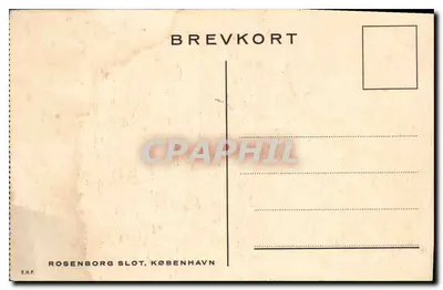 Rosenborg Slot — Copenhague — E.H.P. — Verso