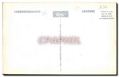 Peïra-Cava (A.M.) — Il Campanile della Chiesa e la Catena delle Alpi — LL. Editore: Étillien — Verso