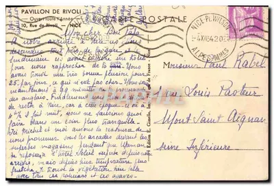 Hôtel-Pavillon de Rivoli — Nice — Wydawnictwo E. Cinellio — Rewers