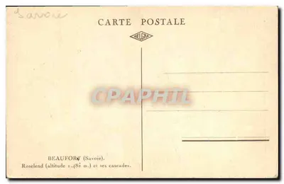 Roselend — Beaufort (Savoie) — Frappart — Rewers