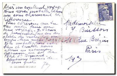 Góry Arly — widok z przełęczy Petit St Bernard — wydawca Real-Photo, nr 18 — Rewers