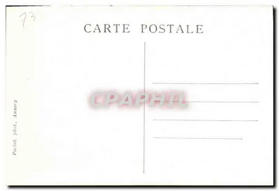 ANNECY — Il lago, l'isola dei Cigni e la Tournette — Siti pittoreschi della Savoia, n°123 — Verso