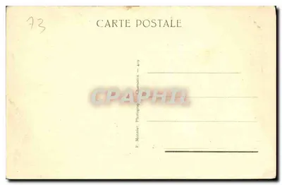 Abpia Hautecombe i Jezioro Bourget — Fotografia Monnier — Rewers