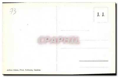 Chamonix — Miasto i Lódowiec Bossonów — J. J. 6658 — Rewers