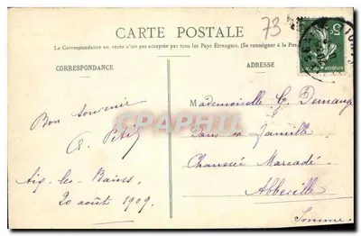 Lago do Bourget — Gruta de Lamartine — E. Reynaudo, Editor, Chambery — Verso