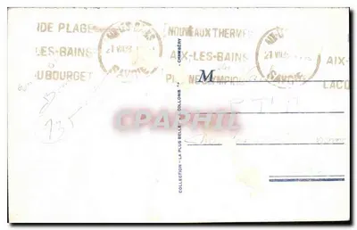Il Ponte dell'Abisso — Aix-les-Bains — La Savoie Pittoresca, n°338 — Verso