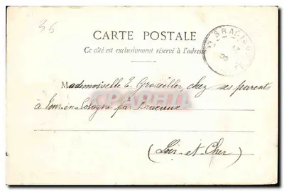 Kościół św. Andrzeja — Châteauroux — Wydawnictwo A. Girault — Rewers