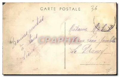 Chailllac (Indre) — Vue Générale des Ruines — Combier Imp. Macin N°36 — Verso