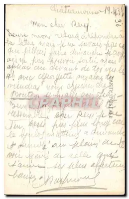 Châteauroux — Kościół św. Andrzeja na placu Voltaire — wydawca Au Bétier, n° 806 — Rewers