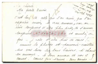 Jovem casal apaixonado — texto poético — série 7505 — Verso