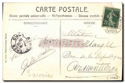 Evian-les-Bains — O Porto — B. & F. 1473 — Verso