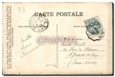 Aix-les-Bains — Die Abtei Hautecombe — unbekannter Verlag — Rückseite