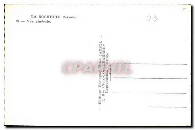 La Rochette (Savoie) — Ogólny widok — Wydawnictwo Fotograficzne JANSOL — Rewers