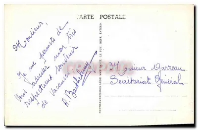 Le Puy - Estátua colossal de Nossa Senhora da França — editor Léon Maubert, n° 46 — Verso