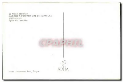 Madonna z Dzieciątkiem zwana Lomnička — (ok. 1430) — Katedra Lomnička, wydawca ARTIA, Praga — Rewers