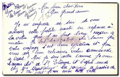 Joven pareja — Carta de Amor — A. Noier n°2925 — Reverso