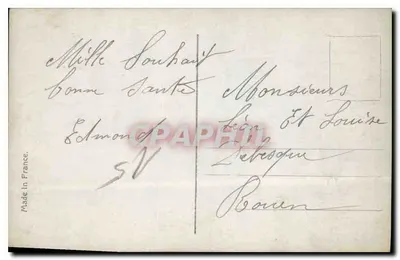 Casal jovem — cena de ternura — REX 4498 — Verso