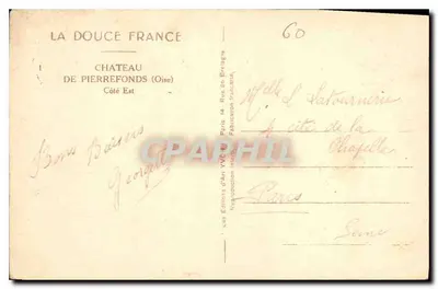Zamek Pierrefonds — Oise — Wydawca Yvon, nr 60 — Rewers