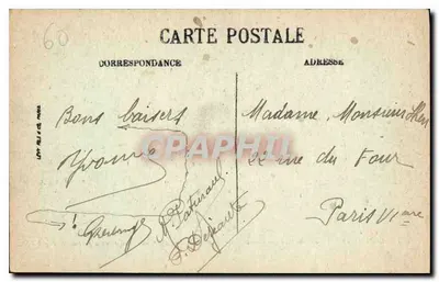 Compiègne — Widok zamku z rogu parku — LL — Rewers