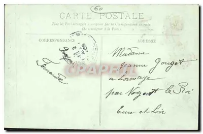 Chantilly — La Statua del duca d'Aumale — LL. n°145 — Verso