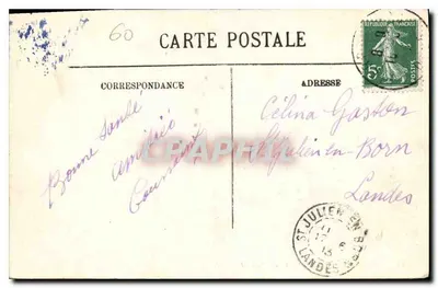 Pierrefonds — Zamek, strona północna — Wydawnictwo Varin, nr 43 — Rewers
