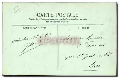 Compiègne — Het Park en het Kasteel — LL. — n° 144 — Achterkant