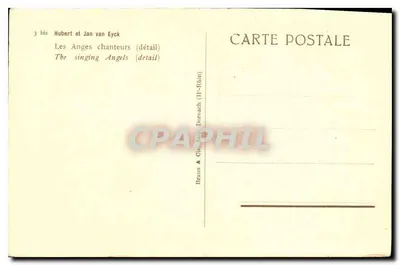 Os Anjos Cantores — detalhe — Braun & Cie, Dornach (H.-Rhin) — Verso