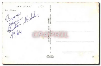 I Faro — Isole d'Aix — Edizioni di Lusso — Verso
