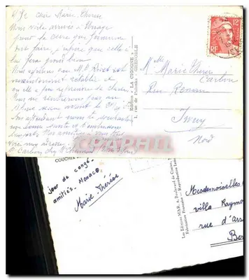 Widok doliny Cîme — Wydawnictwo La Cigogne, Grenoble — Rewers
