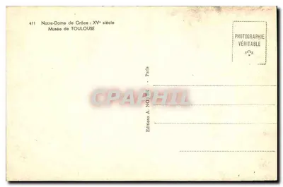 Notre-Dame de Grâce — XV wiek — Muzeum w Tuluzie — Rewers