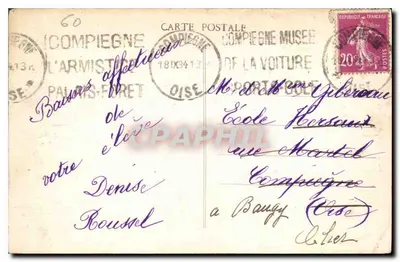 Compiègne (Oise) - Aleja Beaux-Monts — Wydawnictwo Pierre Bournon, nr 21 — Rewers
