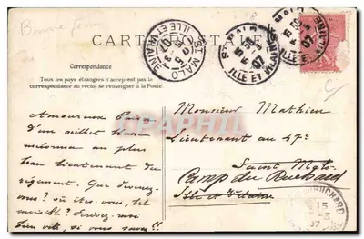 Kobieta w stroju wiejskim — Dobra zabawa — Kwiaty z pola, nr 1611 — Rewers