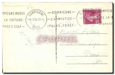 Compiègne - Zamek — wydawca Ams, nr 42 — Rewers