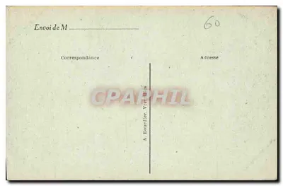 Castello di Chantilly — Galleria dei Cervi — Editore A. Dourdier, n° 180 — Verso