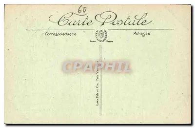 Castelo de Chantilly — Le Châtelet — Edição especial É. Dambly — Verso