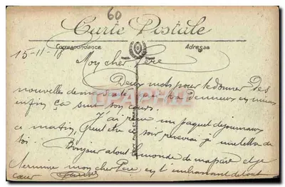 Chantilly — Zamek widziany z Parku — Li. — Rewers