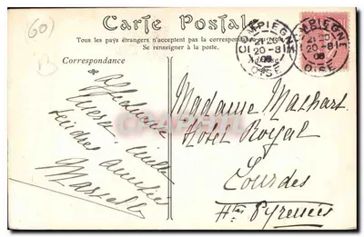 Compiègne — Um Canto da Floresta — ND Phot, n°102 — Verso