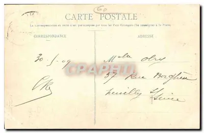 Senlis (Oise) - A Catedral - Portal Norte — Editor: Lithografias Lignot — Verso