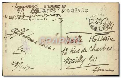 Zamek w Chantilly — Widok z parteru — ND. Fot. — Rewers