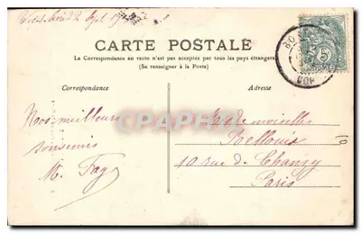 A Auvergne — A Cascata do Pas de la Cère — A Auvergne 28 — Verso